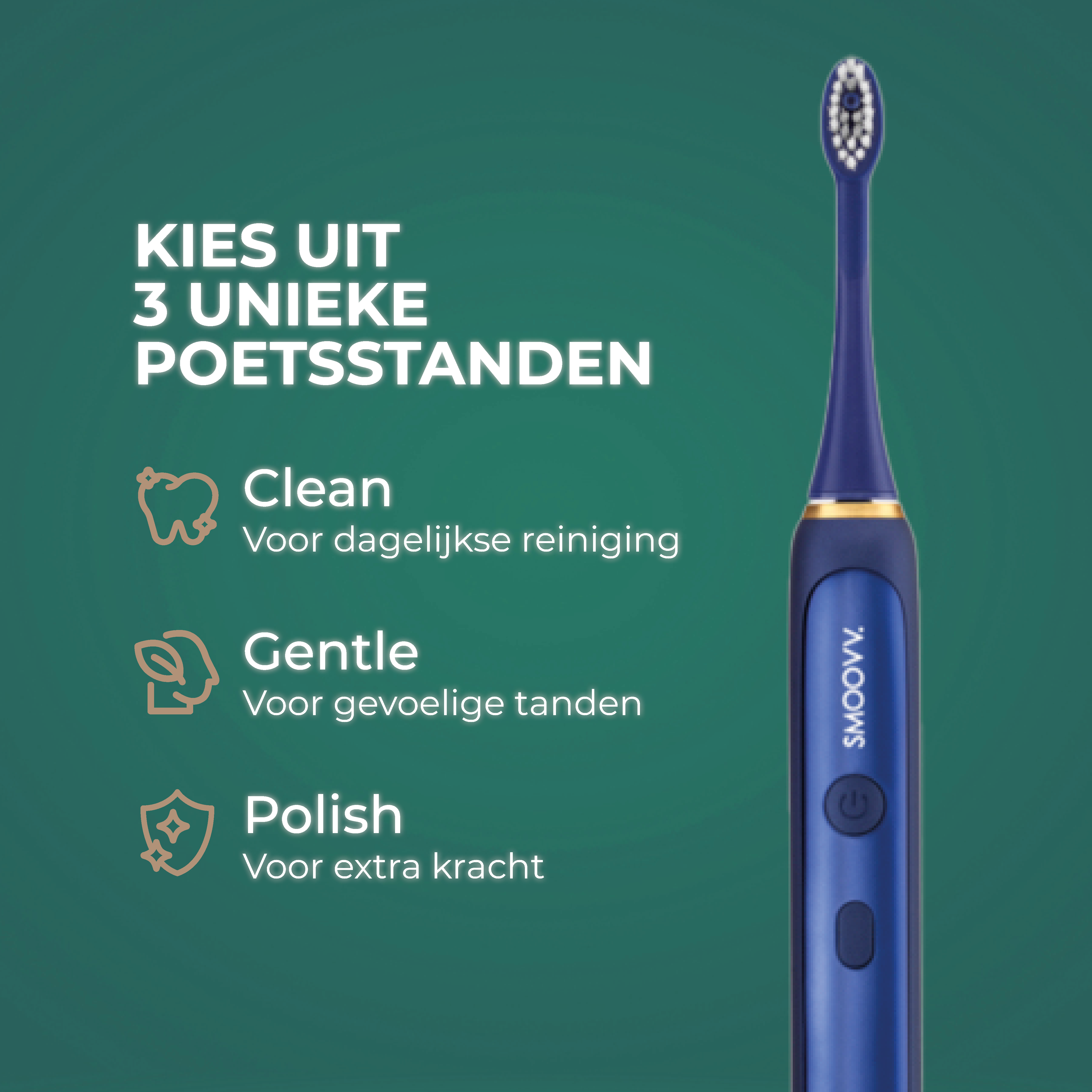 SMOOVV Sense elektrische tandenborstel midnight blue