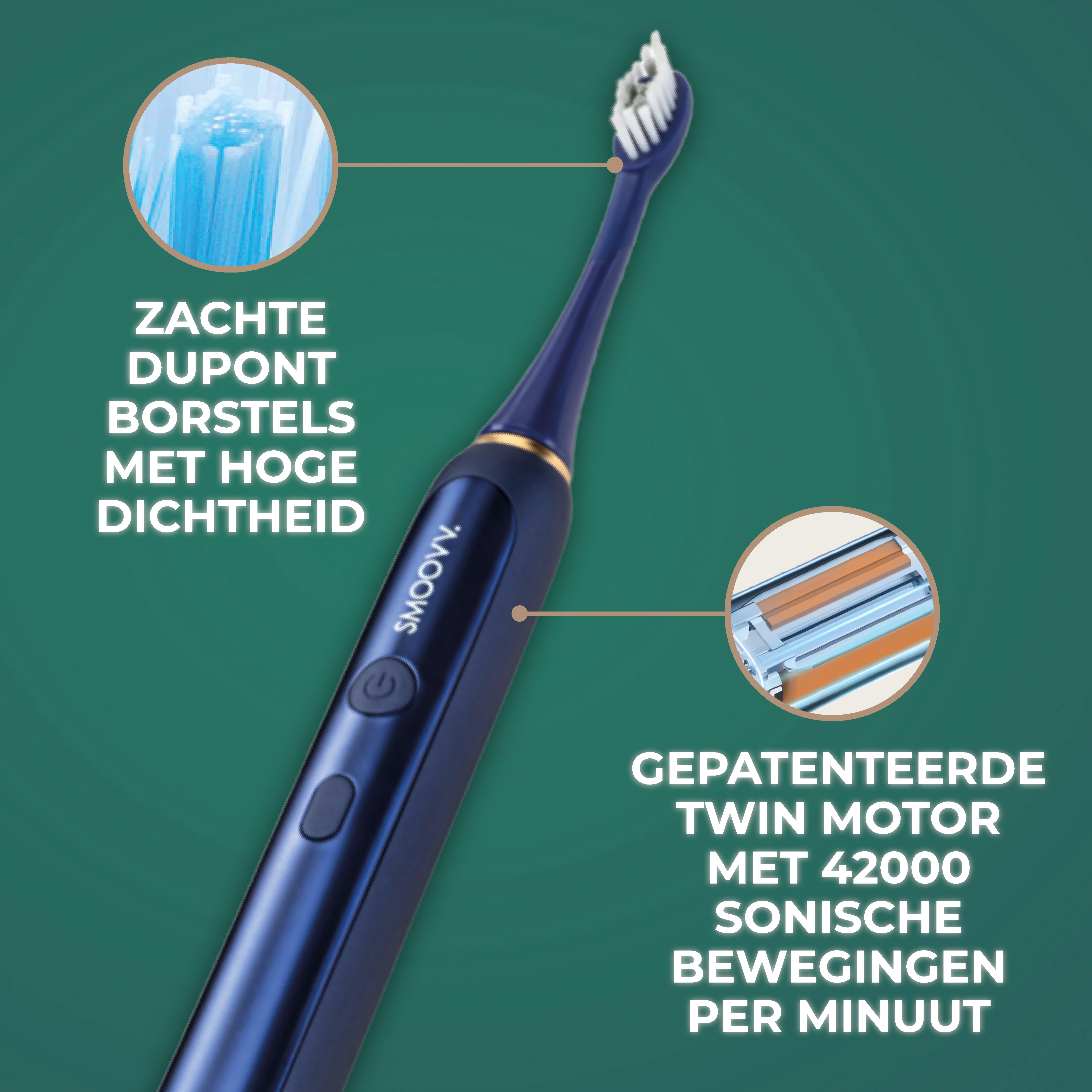 SMOOVV Sense elektrische tandenborstel midnight blue