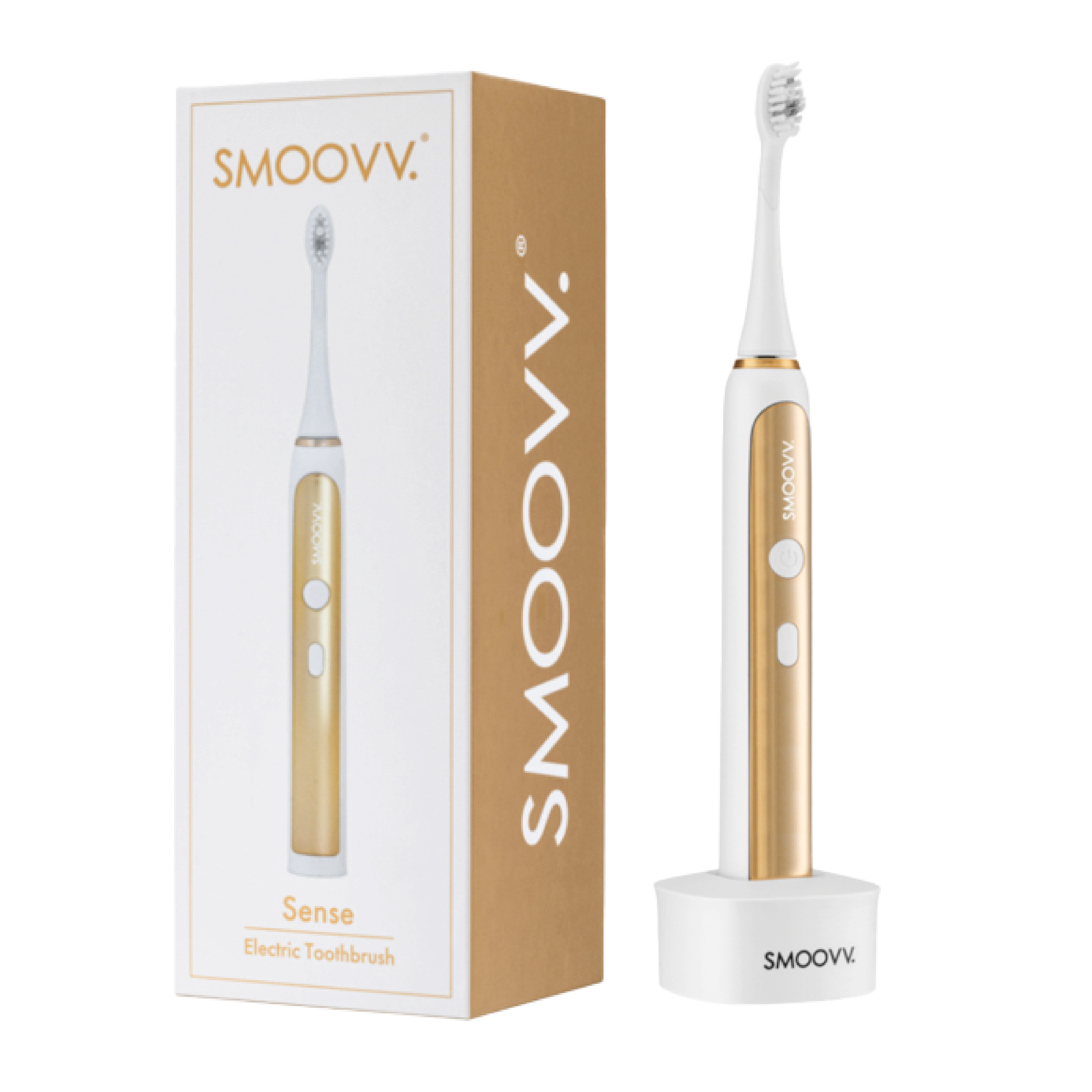 SMOOVV Sense elektrische tandenborstel white and gold