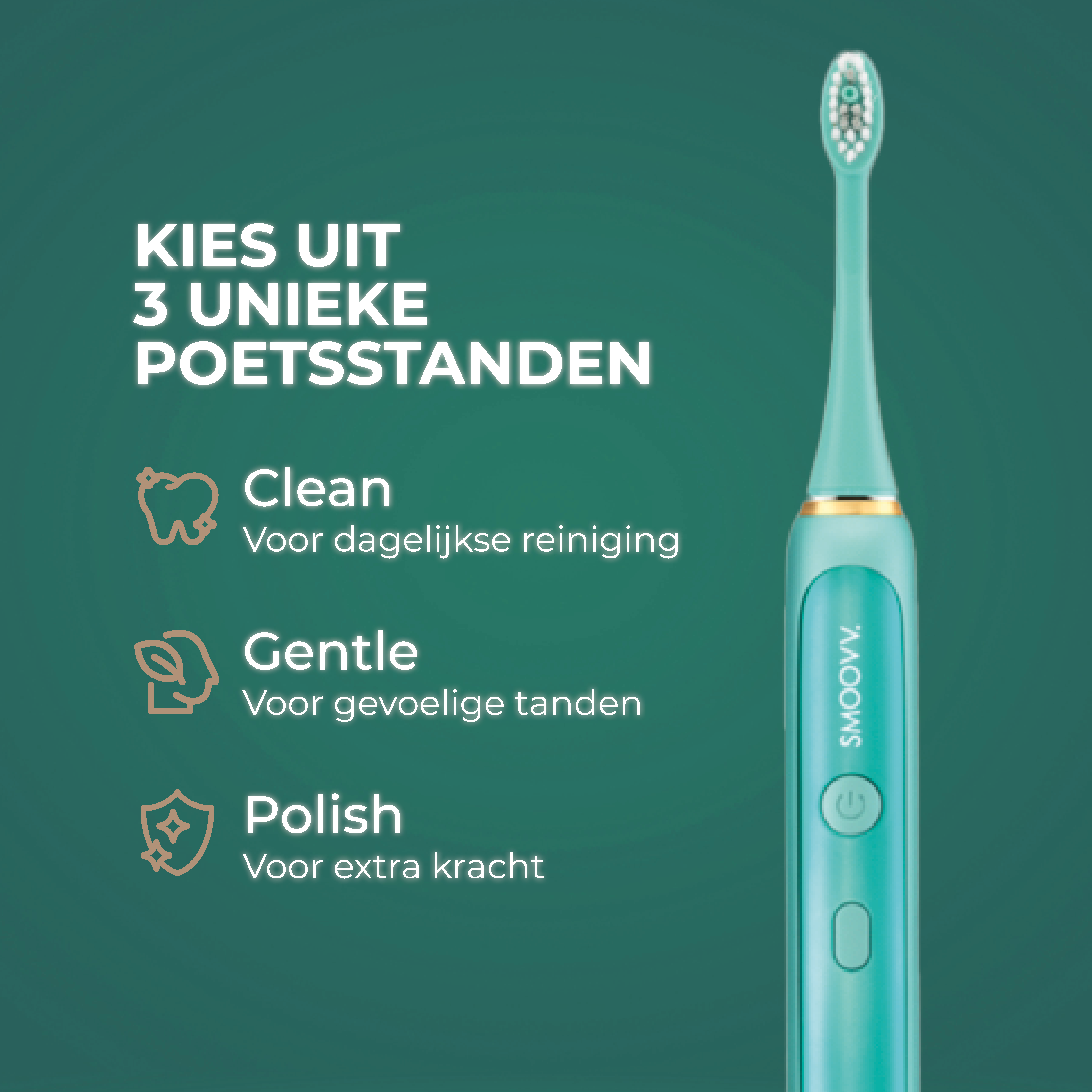 SMOOVV Sense elektrische tandenborstel ocean green