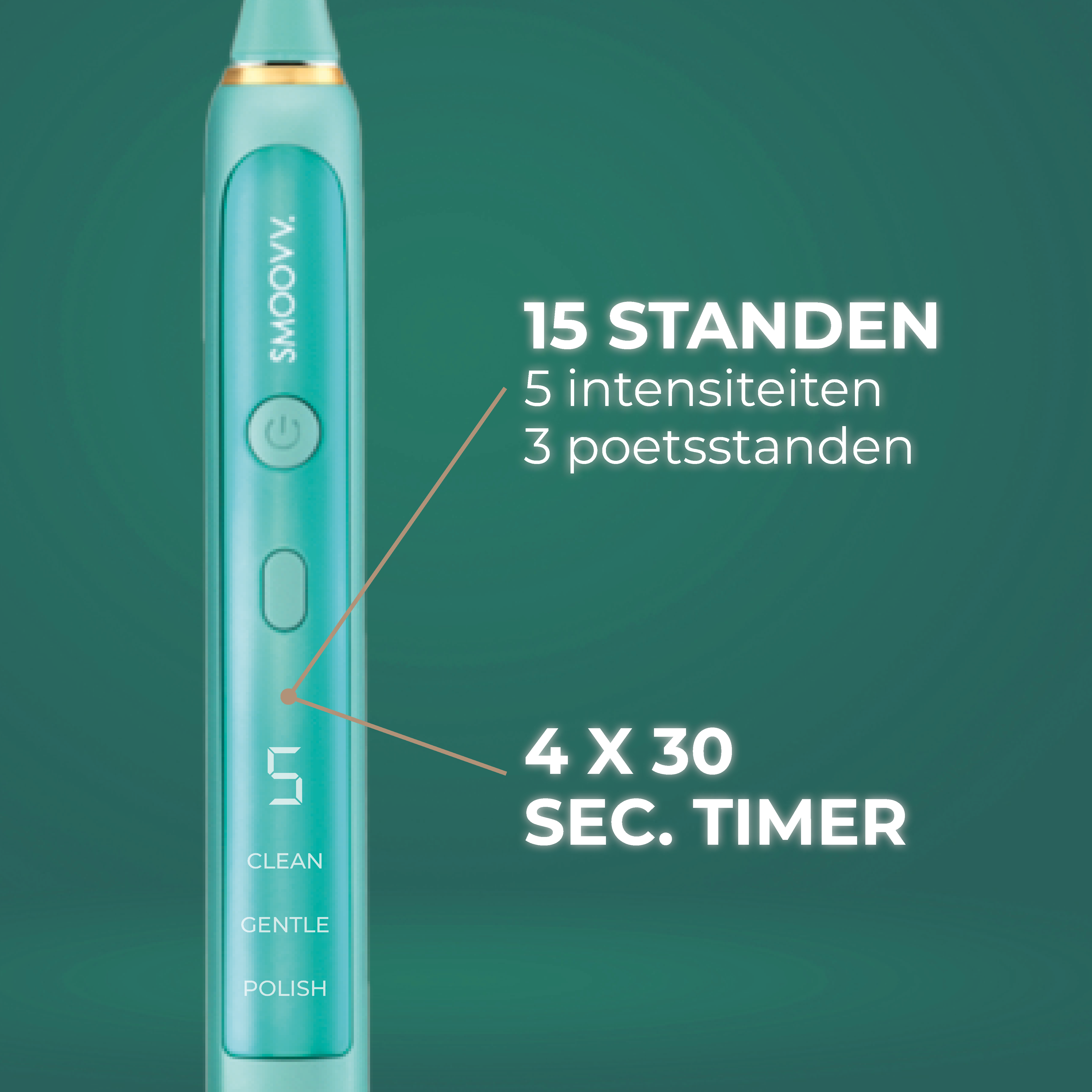 SMOOVV Sense elektrische tandenborstel ocean green