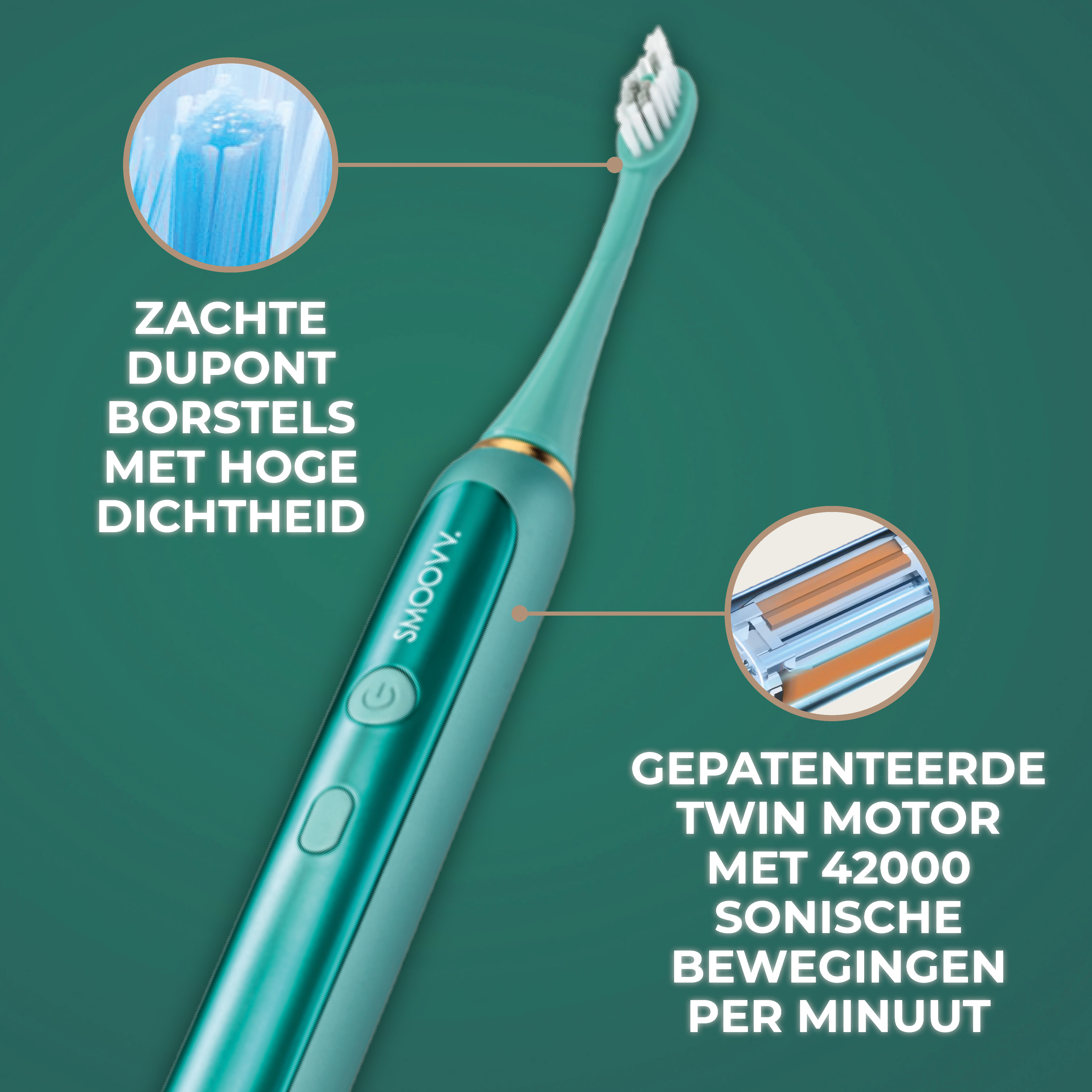SMOOVV Sense elektrische tandenborstel ocean green