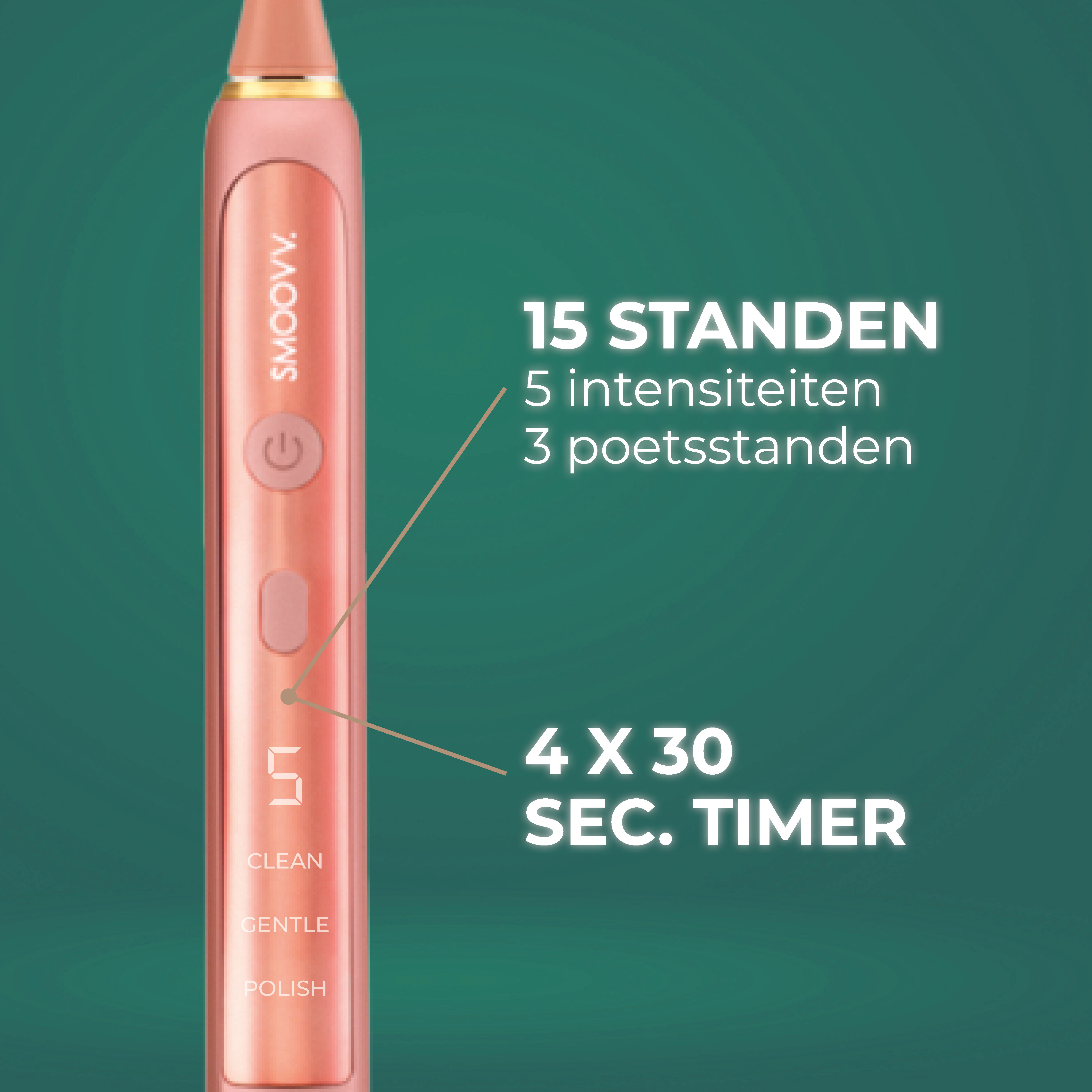 SMOOVV Sense elektrische tandenborstel classy pink