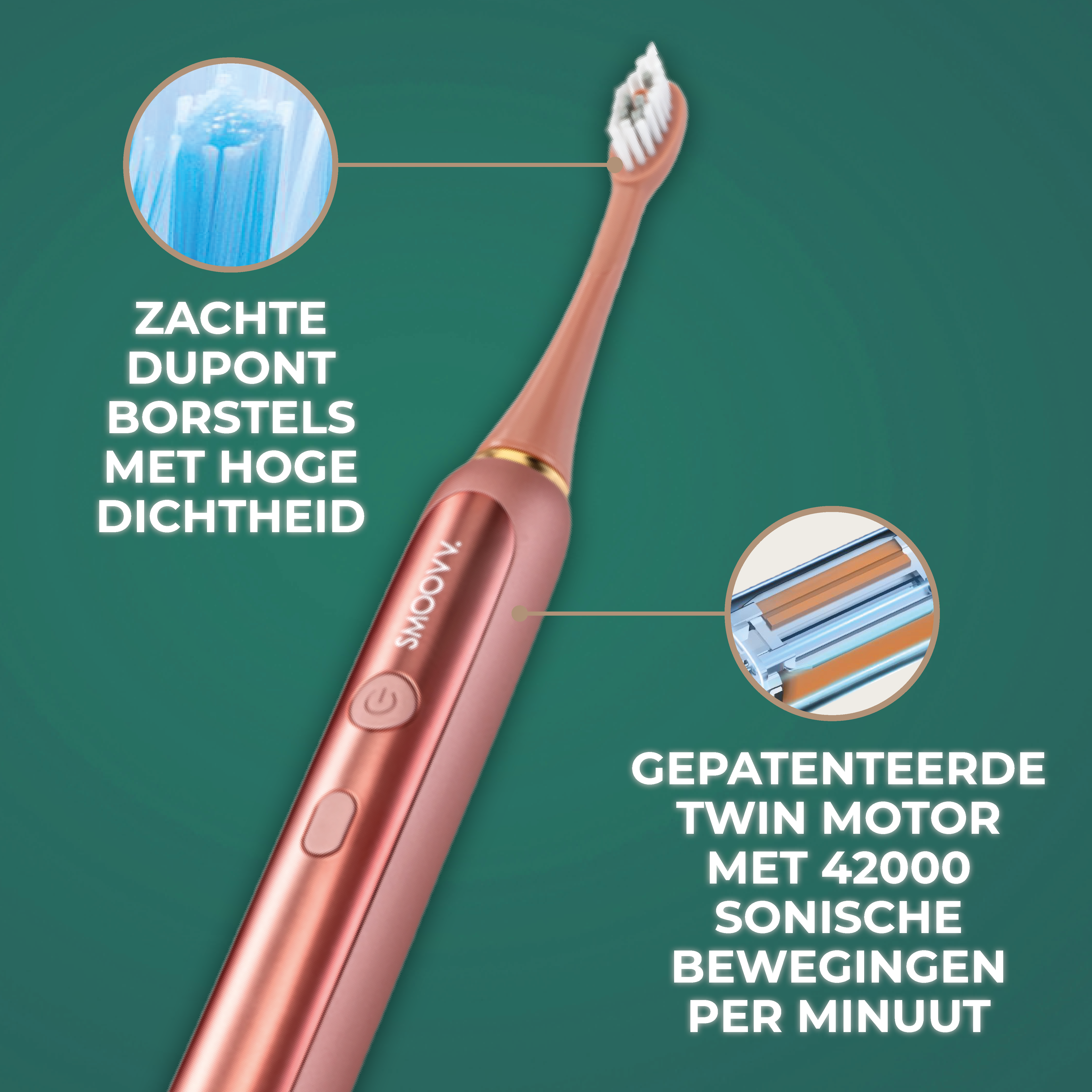 SMOOVV Sense elektrische tandenborstel classy pink