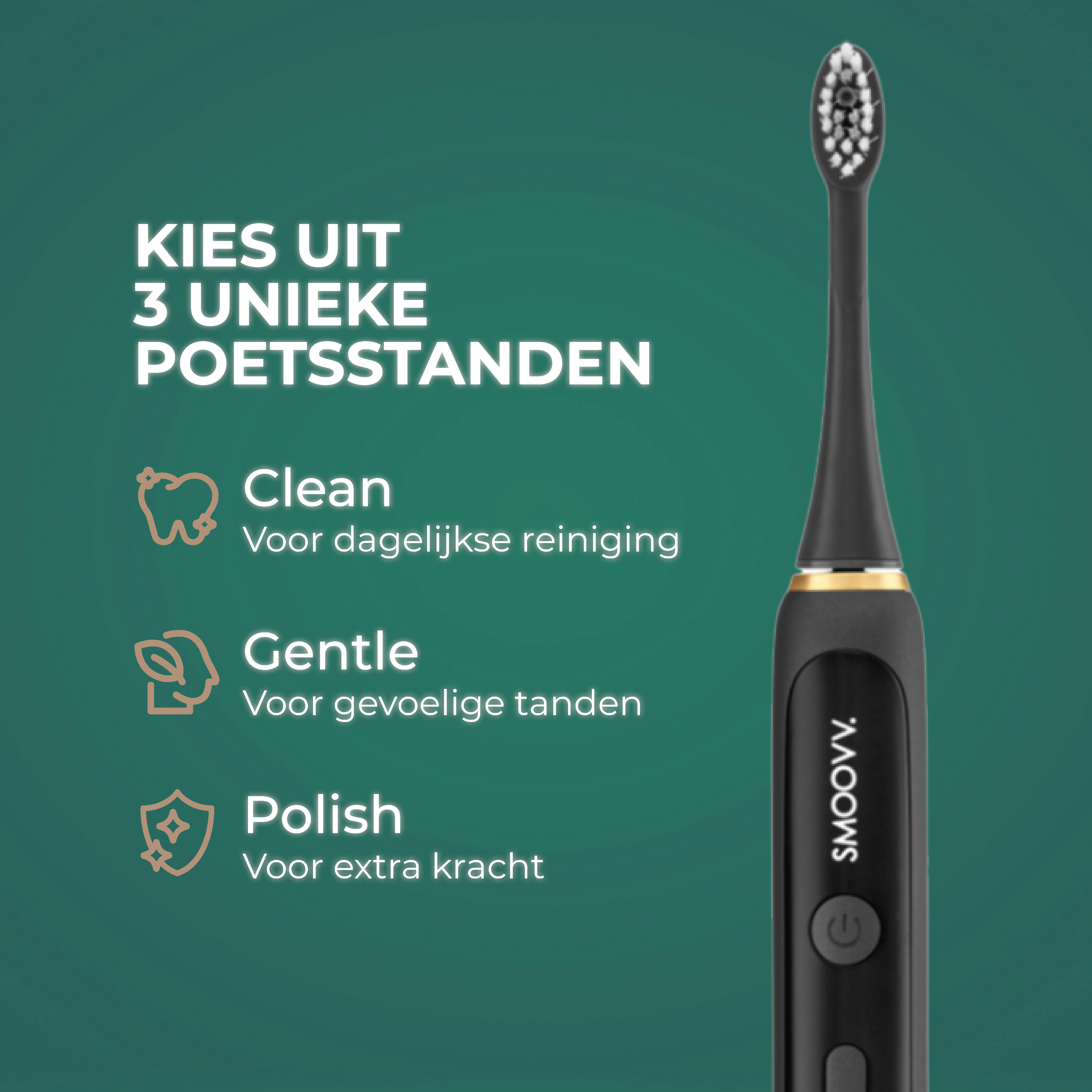 SMOOVV Sense elektrische tandenborstel satin black