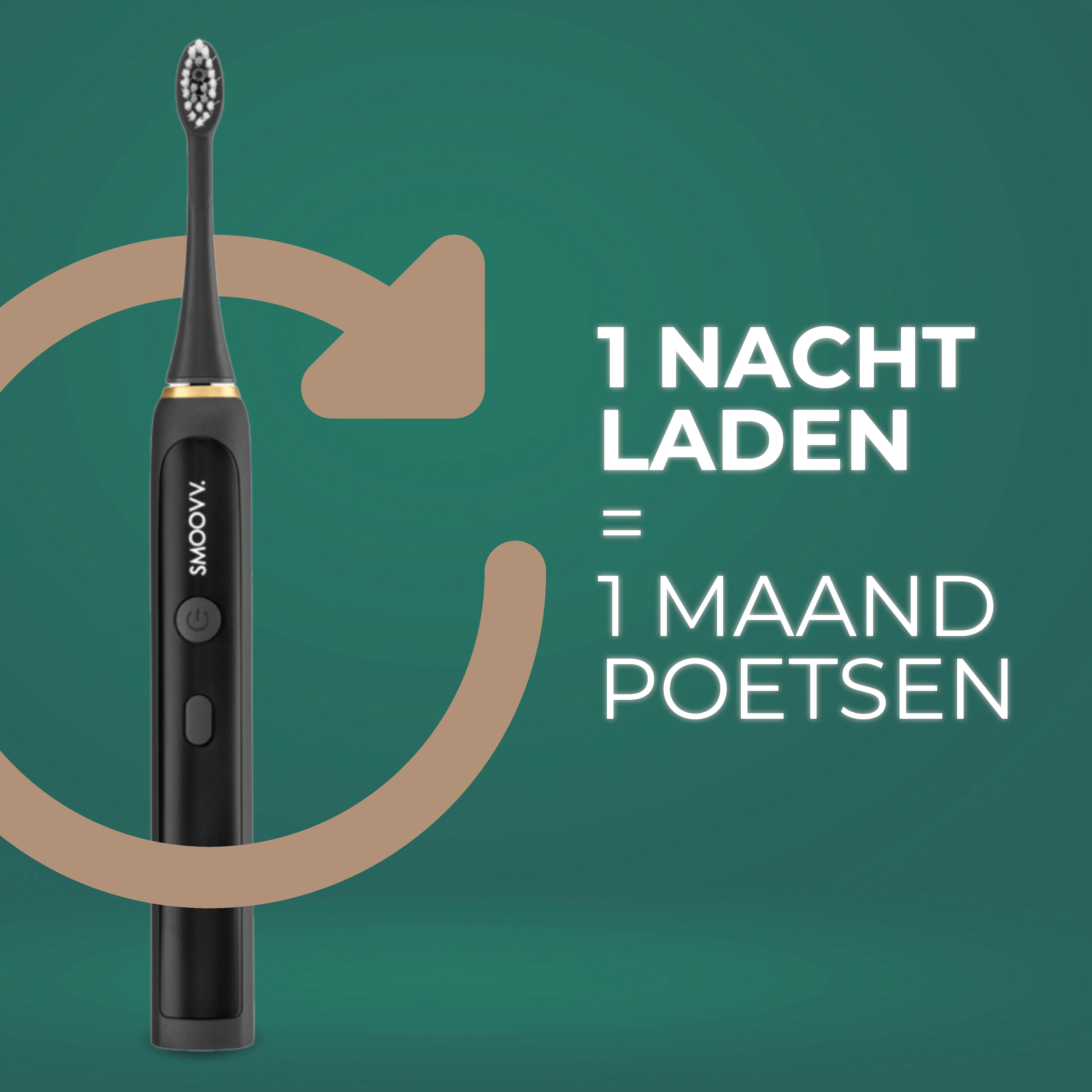 SMOOVV Sense elektrische tandenborstel satin black